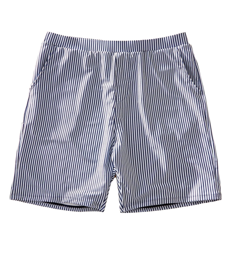 Striped Print Matching Swimsuits for Boys