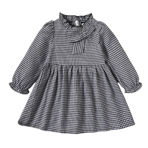 Toddler Girl Dress Black White