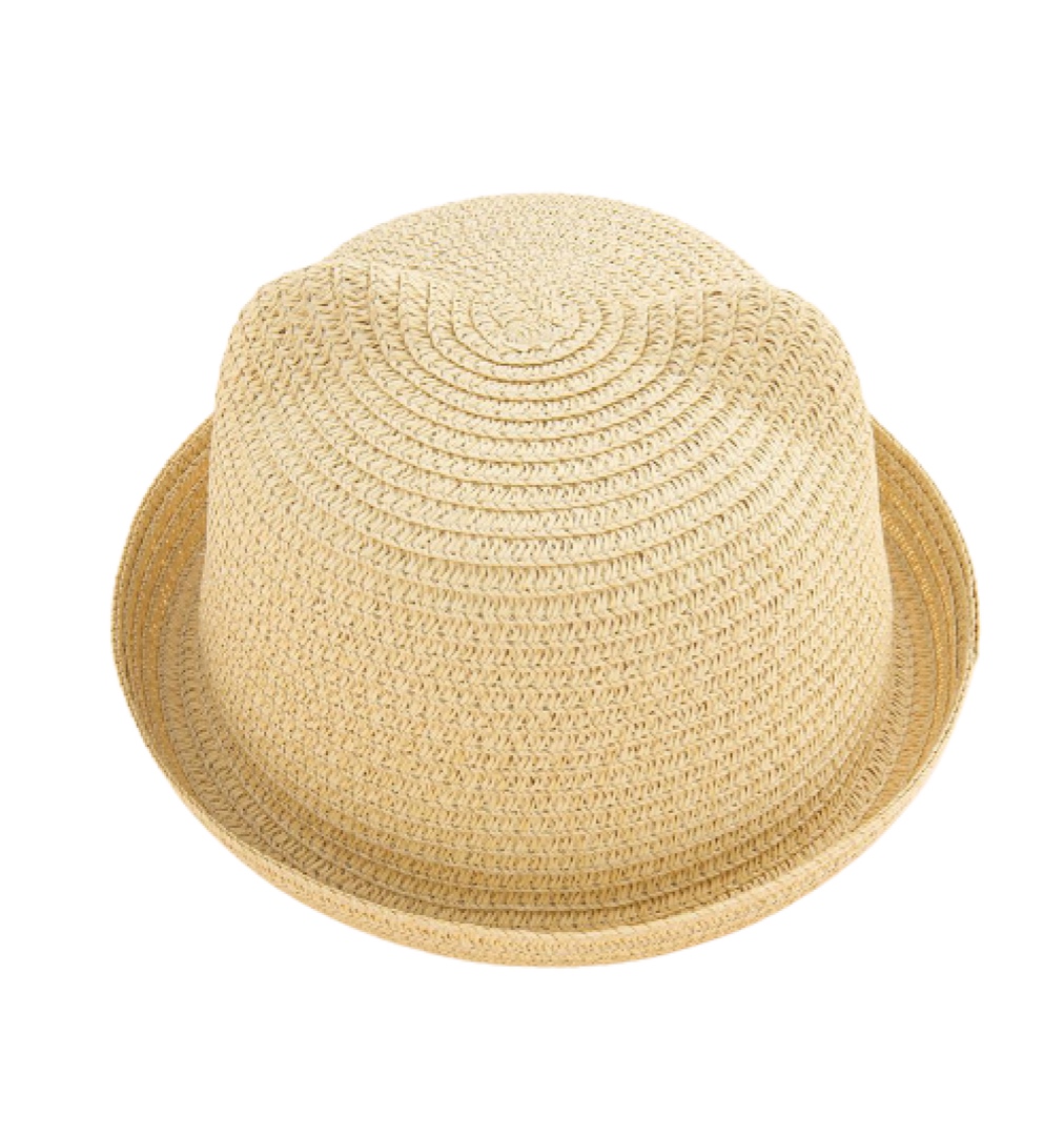 Kid Solid Cartoon Ear Hat - Beige