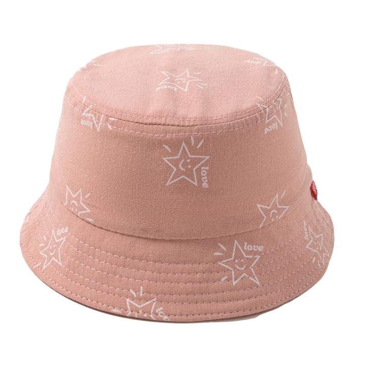 Toddler Stars Print Hat - Pink