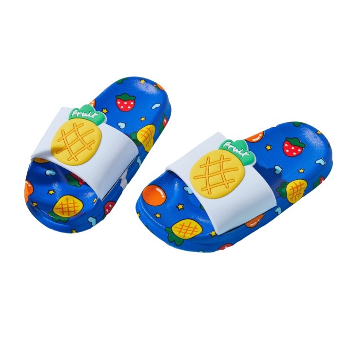 Kid Cartoon Fruit Slippers - Blue