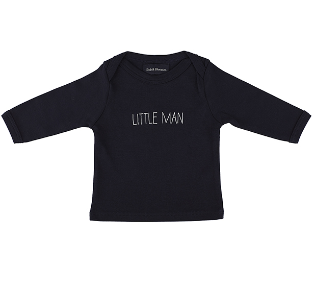 Navy Little Man Baby T-Shirt
