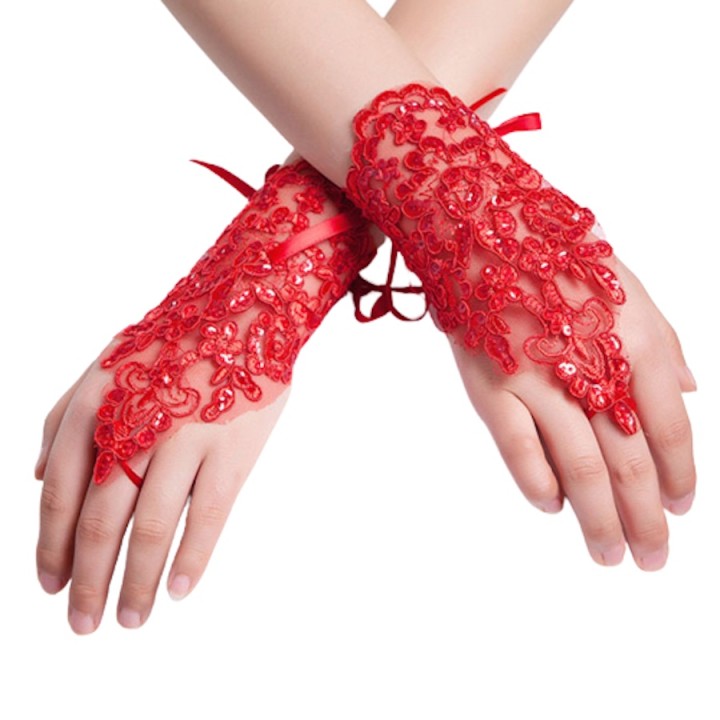 Gloves for Princess - Red - baby costumes