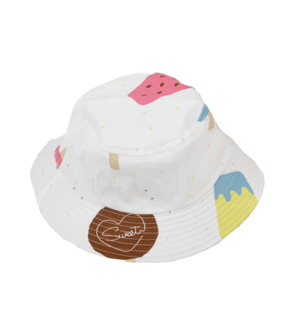 Pretty Cartoon Hat - White