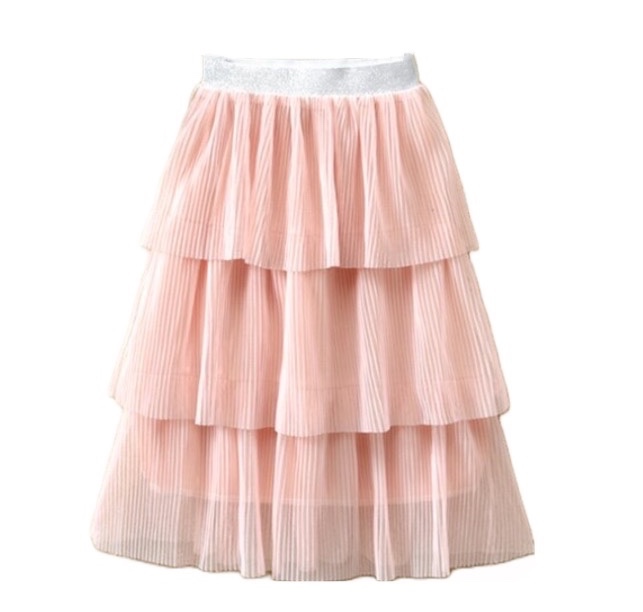 Girls Layered Tutu Skirt - Pink