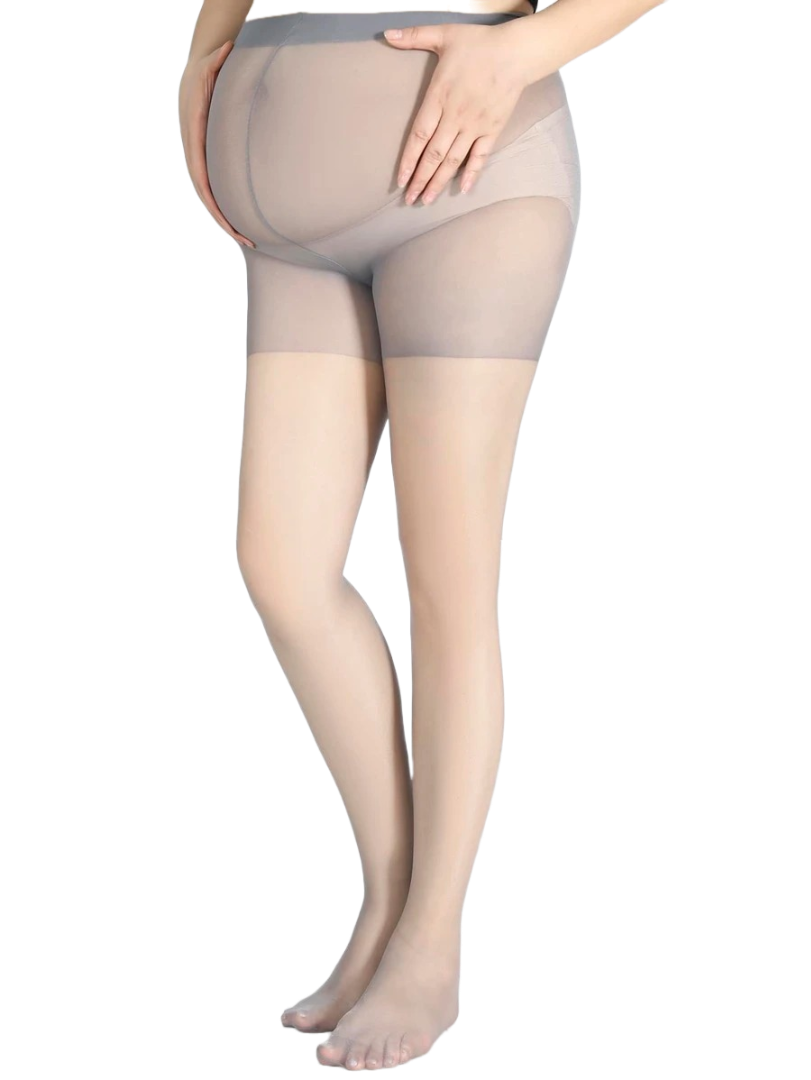 Minimalist 7D Maternity Tights - Grey