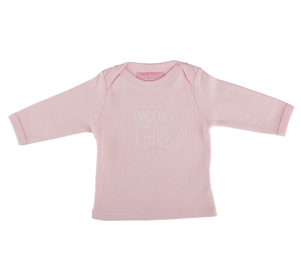 Bob and Blossom Pale Pink Daddys Girl Baby T-Shirt
