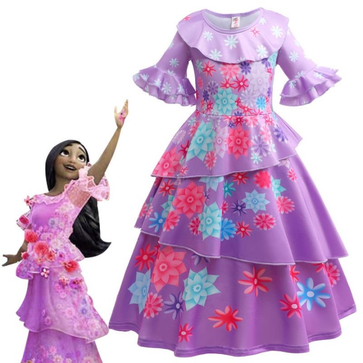 Princess Dress Purple Princess Flower - baby costumes