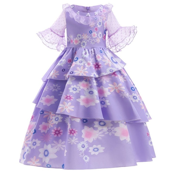 Princess Flower Dress Colour Purple