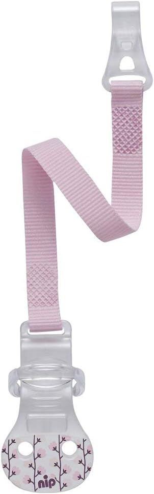 Nip Pacifier band Dummy strap with hook - Pink
