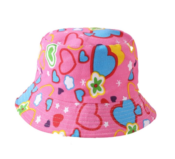 Allover Print Camouflage Bucket Hat - Hot Pink