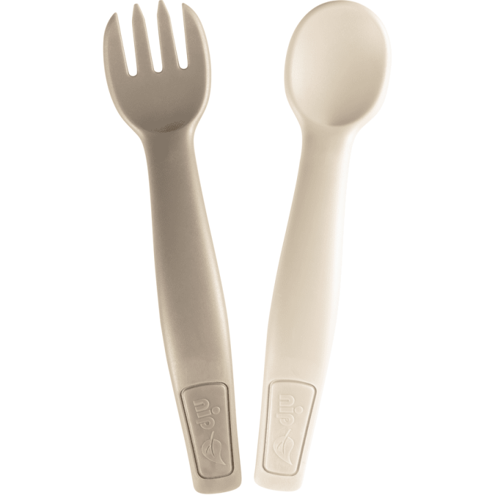 Set of 2 Eat Green Cutlery Grey