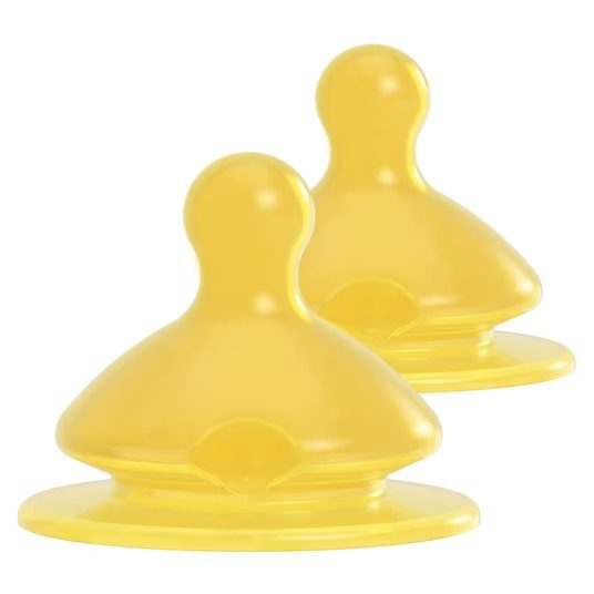 Nip Teat 2-pack Cherry green - latex size M - medium flow