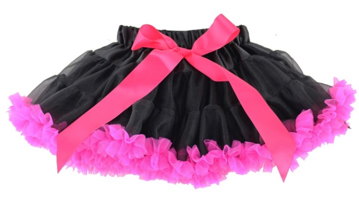 Tutu child skirt - Black Pink