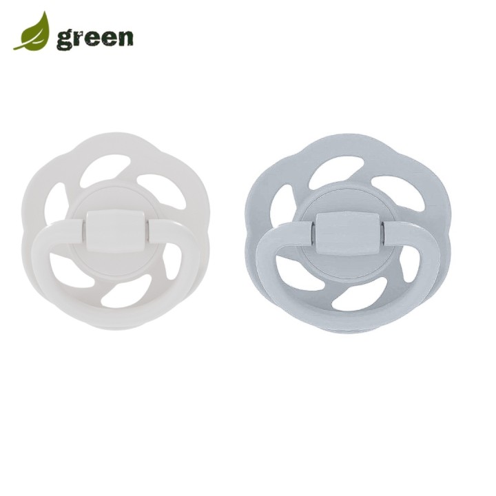 Nip Set Of 2 Soothers For Newborns Cherry Green Grey White Colours 0-2 Months
