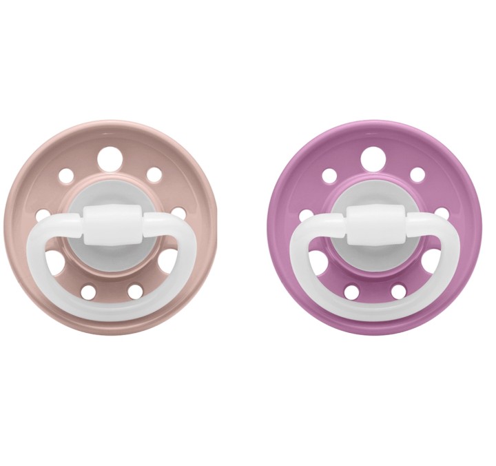 Set of 2 Nip soothers cherry Pink and Purple