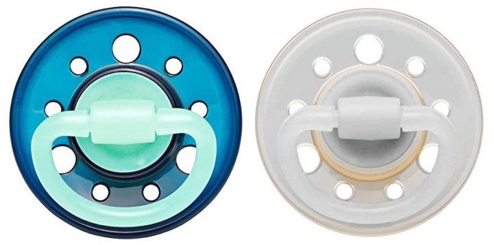 Set of 2 Nip Glow soothers cherry night Blue 6m+