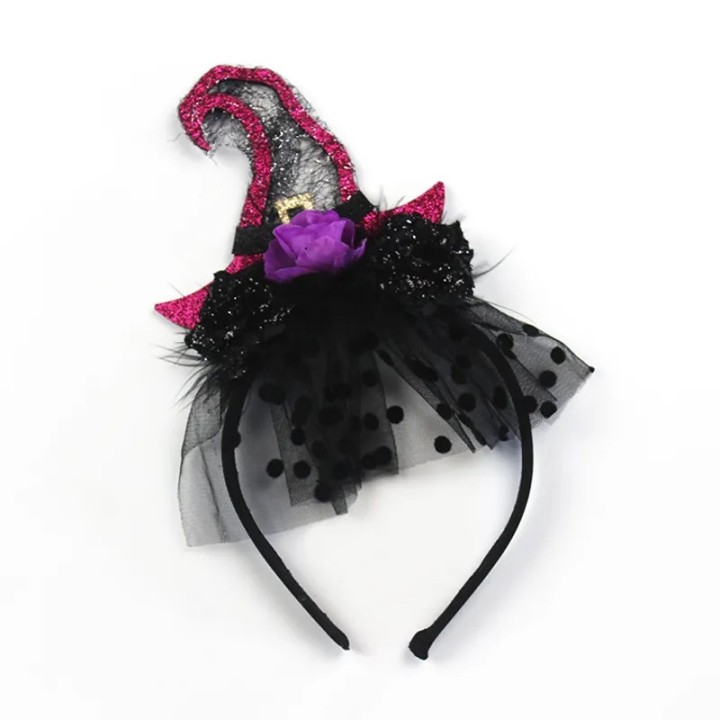 Flower gauze Party Carnival Costume Props Purple - costume accessories