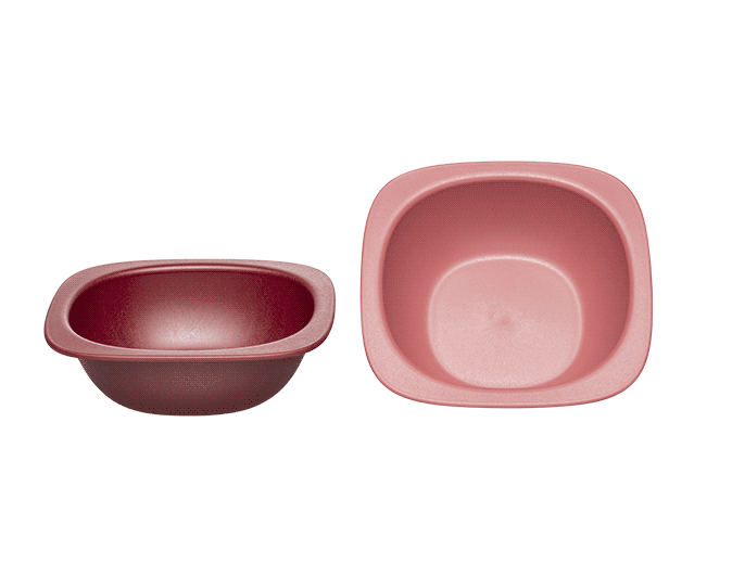 Eat Green feeding bowl Red set of 2