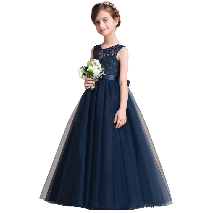 Girl Dress Blue Long