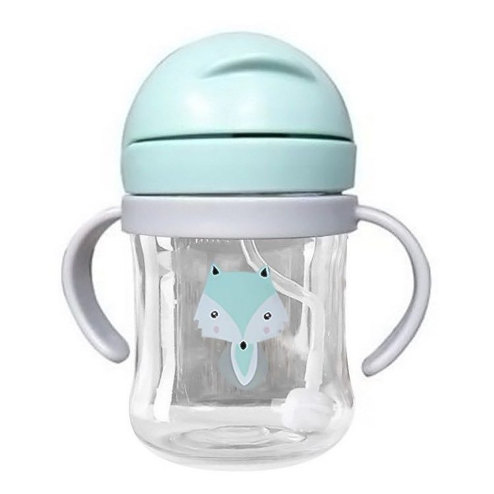 250ML Kids Straw Water Bottle - Green