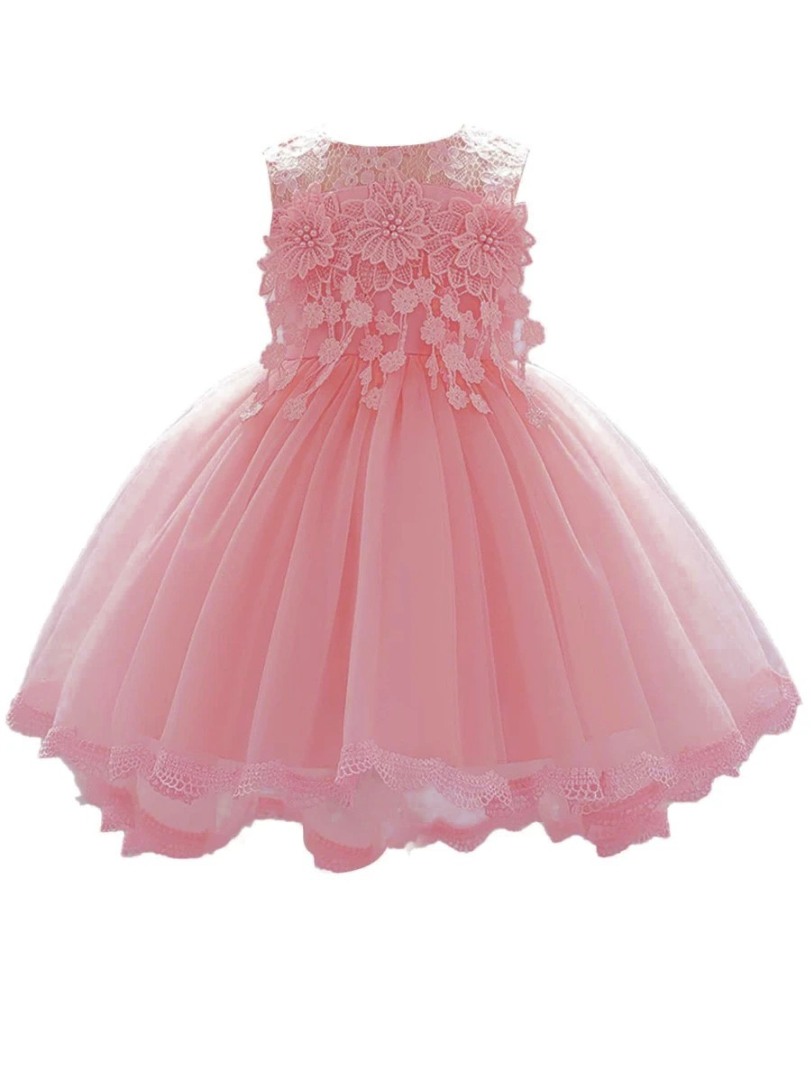 Girls Party Dress - Pink