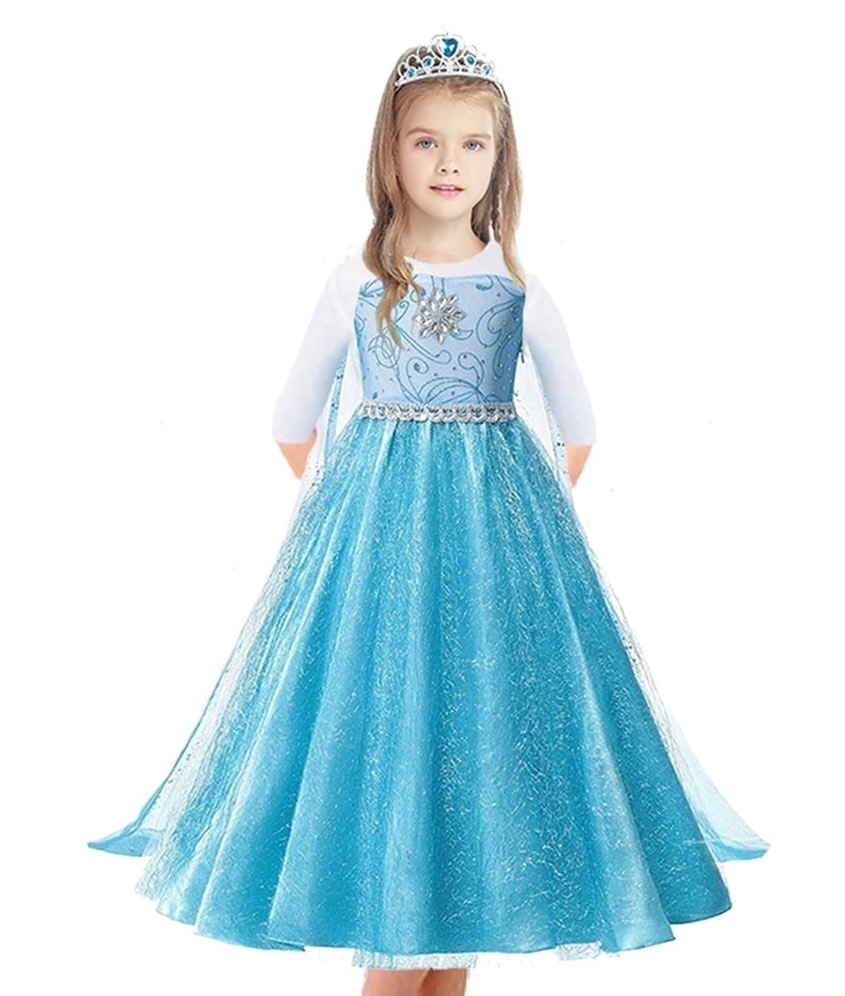Princess of snow Dress for girls Blue - baby costumes