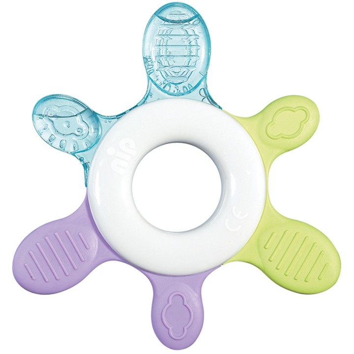Nip Baby's Teether Cooling Bite Ring Yellow Colour Baby Teething Toy