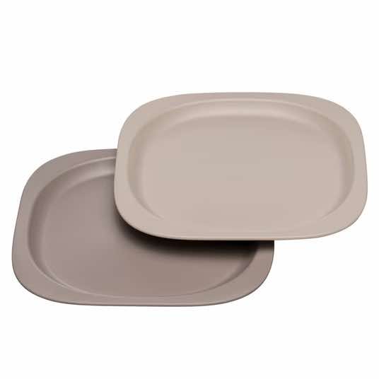 Nip Children's plate 2 pack eat green - from renewable raw materials - Grey