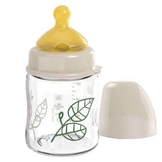 Nip Glass bottle Cherry Green 120 ml - Beige