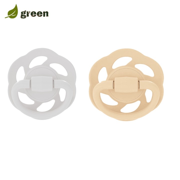 Set of 2 Nip soothers Cherry Green Newborn 0-2m+ Orange White