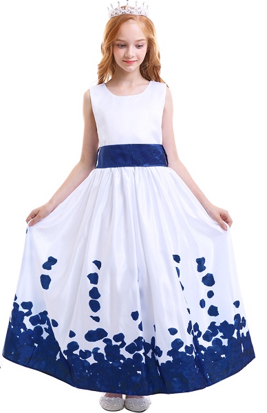 Girl Sweet Cheongsam Party dress - Blue