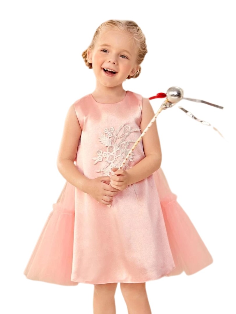 Butterfly Gown Dress - Pink