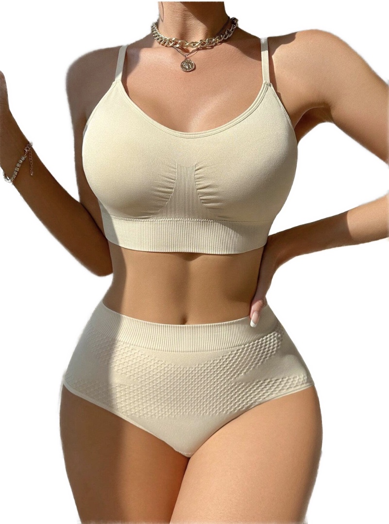 Solid Wireless Shapewear Set