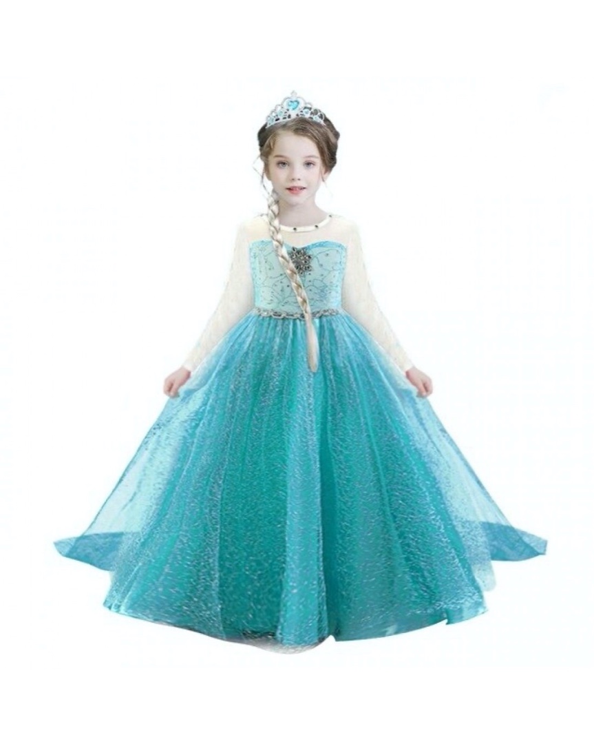 Fairy tale princess Dress for girls Turquoise - baby costumes