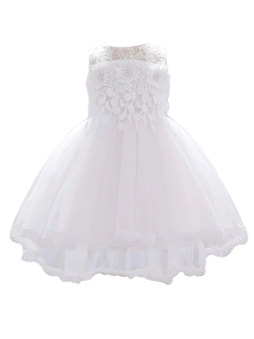 Girls Party Dress - White