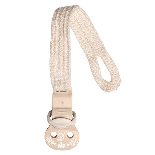 Nip Pacifier band stay green - organic cotton - Grey