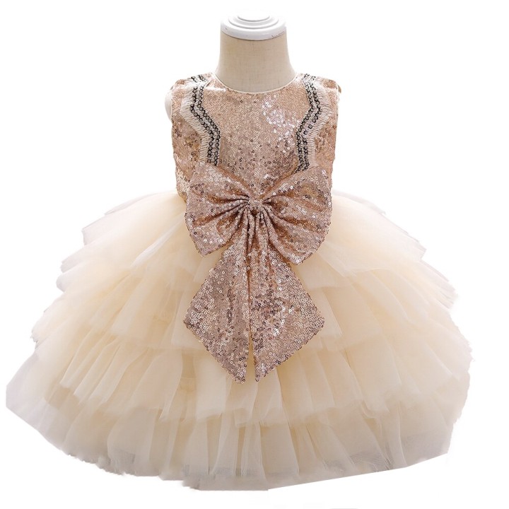Gold Newborn dress for events