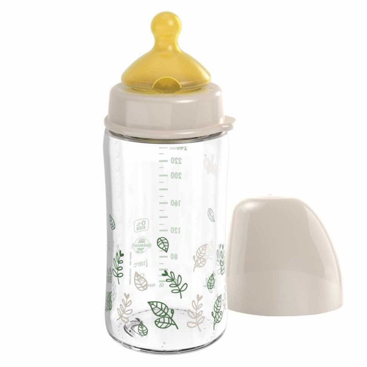 Nip Glass bottle Cherry Green 240 ml - Beige