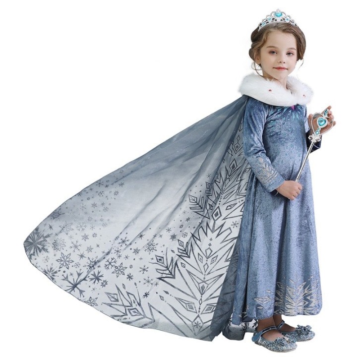 Snow Princess Dress - Blue - baby costumes