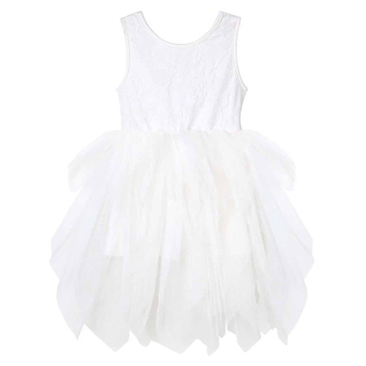 Girls Party Dress - White