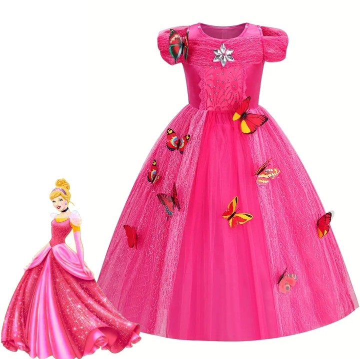 Princess Snow costume Dress - Pink