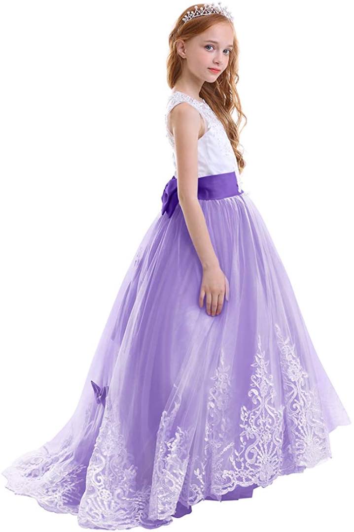 Purple Princess Dress Long