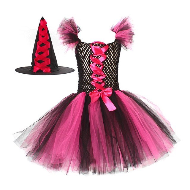 Set dress with hat Black Pink - baby costumes