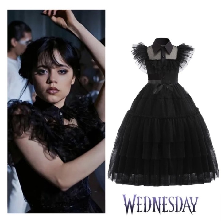 Dance Dress Wednesday Addams - Black