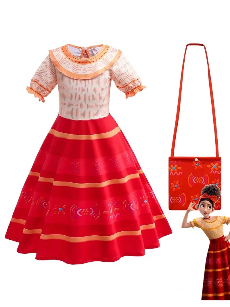 Dress Costume red with Bag