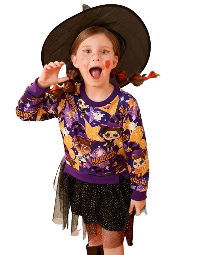 Halloween Costume Sweatshirt Dress