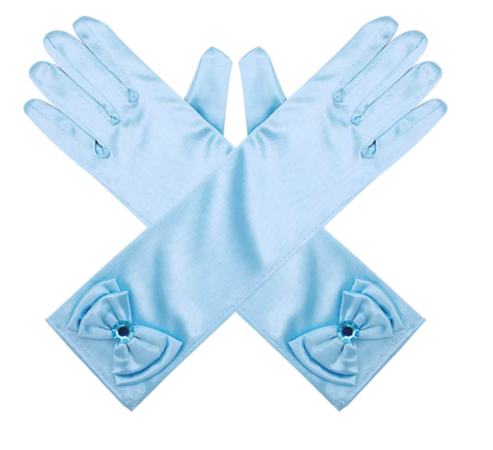 Gloves for Princess - Light Blue - baby costumes