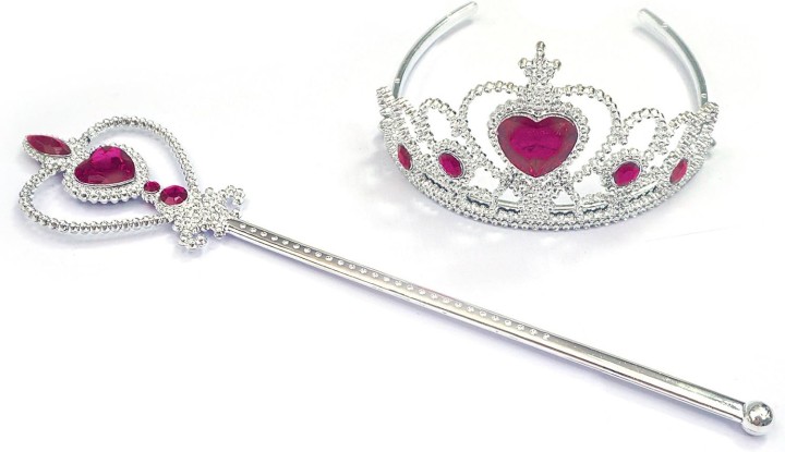 Crown and magic wand - Purple