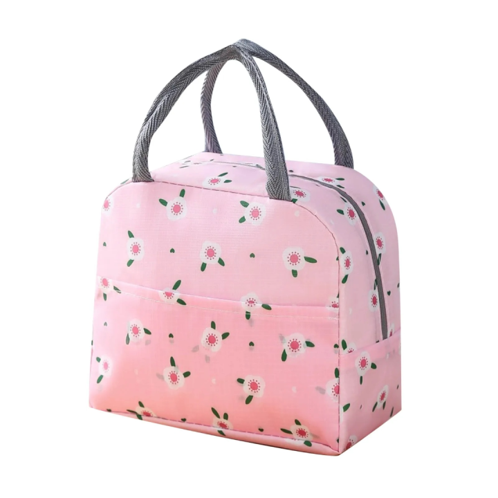 Thermal Lunch bag Pink - Flower